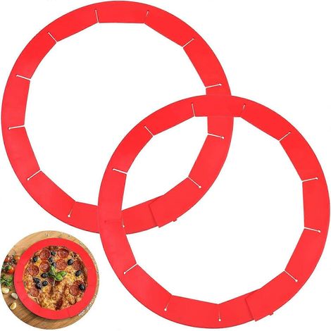 Protection ajustable pour pâte à tarte, sans BPA, pour pâte à tarte cuite, convient aux moules à bords hauts de 20 à 29 cm - Compatible lave-vaisselle (1/4)