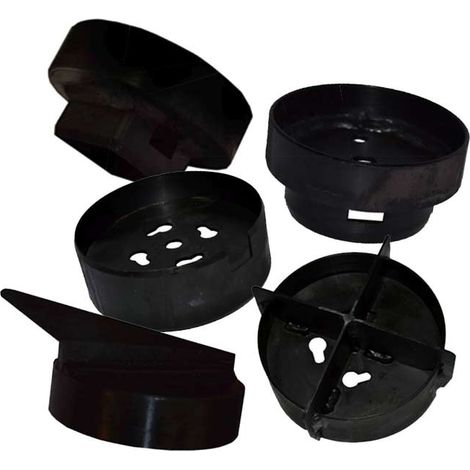 Cloches pour perforateur de paillage thermo-perfo - Dimensions 114 mm - Type de cloches Cloche ronde réversible