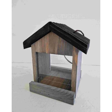 Vogelhaus Fabi mit Plexiglas grau
