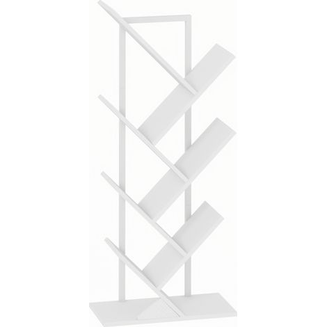 Pour bureau et coin lecture, bibliothèque étroite en forme d’arbre, 7 niveaux, style industriel (1/5)