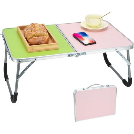 Table pliante pour ordinateur portable table de salle à manger pliable multifonctionnelle pour lit canapé sol extérieur (1/4)