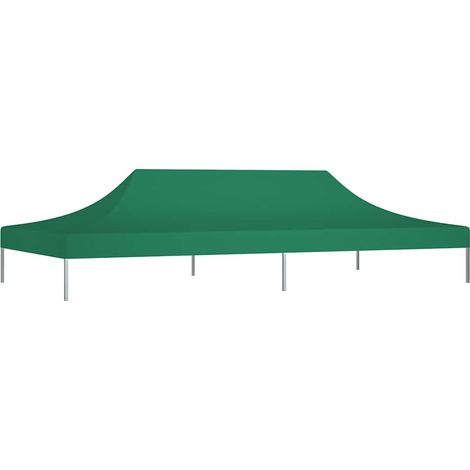 Toit de tente de réception Rapide à Installer Tonnelle Tente Pavillon - 6x3 m Vert 270 g/m² BV330183 - BonneVie (1/5)
