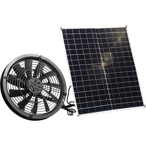 Wetterfester 20-W-Solarventilator – für kleine Hühnerställe, Gewächshäuser, Schuppen und Fensterabzüge (1/5)