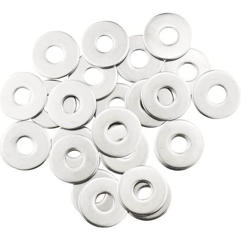 M10 Metal Washers, 20 Stainless Steel Washers, M10 x 30 mm Flat Washers, 304 Stainless Steel Washers, Penny Washers for Screws and Nuts (1/3)