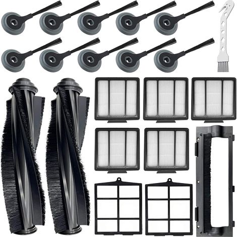 Juego de piezas de repuesto para robot aspirador Shark ION RV850 S87 R85, 21 piezas (2 juegos de cepillos principales + 10 cepillos laterales + 5 filtros + 2 prefiltros + 1 cepillo de limpieza). (1/5)