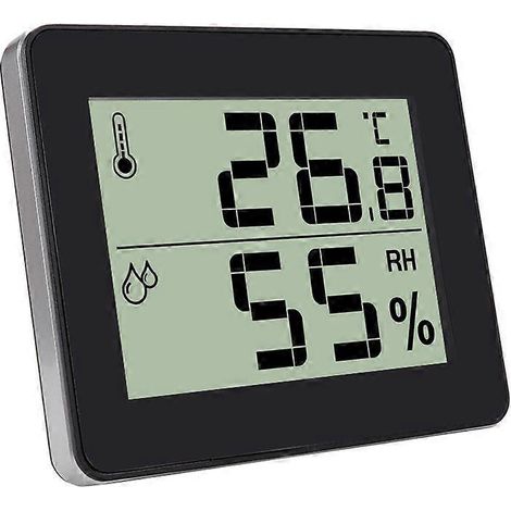 Thermomètre-hygromètre numérique minimaliste pour maison connectée (1/4)