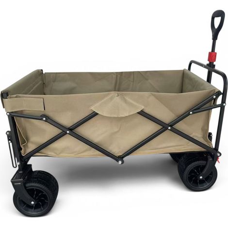 Fornorth Gartenwagen 115x61x105cm 100kg, beige (1/5)