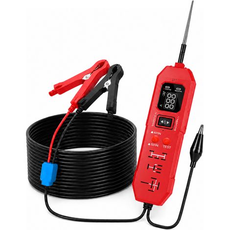 Outil de diagnostic de relais 2 en 1, testeur de circuit automobile, rouge (1/5)