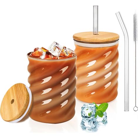 Lot de 4 Verres à Café Glacé 350 ml – Passe au Lave-Vaisselle