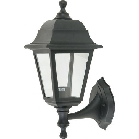 Aplique Exterior Albahaca 1xe27 Negro Ip44 Policarbonato 35x15x19,7 Cm