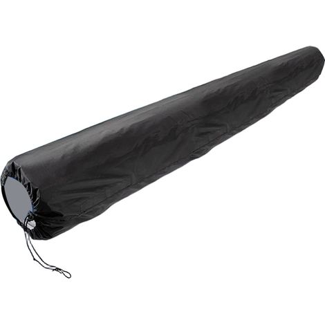 Housse de protection Oxford pour rouleau de couverture solaire de piscine (490x96cm) – Imperméable, anti-UV et anti-vent – Facile à installer (1 unité) – Noir