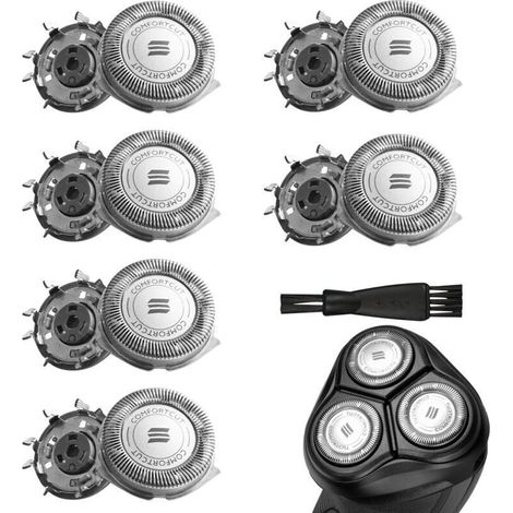 6 Pcs SH50/30 Têtes de Compatible avec Philips Serie 3000 5000 et AT8xx/AT7xx/PT7xx.Têtes de Rasoir avec Nettoyage Brosse.Lames De Remplacement pour Philips. Accessoires Pour Rasoir (1/5)