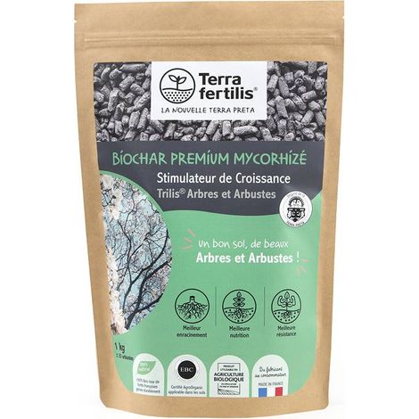 Fertilisant Arbres & Arbustes Mycorhizes + Biochar 1 kg