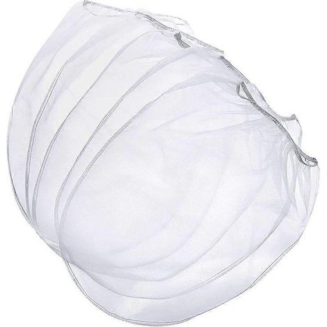 Weiße, elastische Feinmaschen-Filterbeutel, 15er-Packung, Stoffsiebe für die Küche (1/5)
