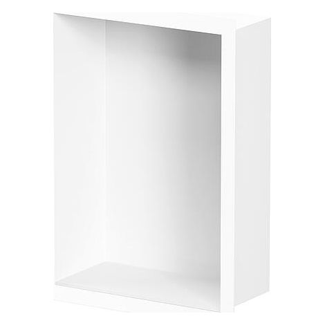 Niche murale pour douche avec cadre d’encastrement et manchette d’étanchéité 234x324x100mm, peint en blanc par poudrage (1/5)