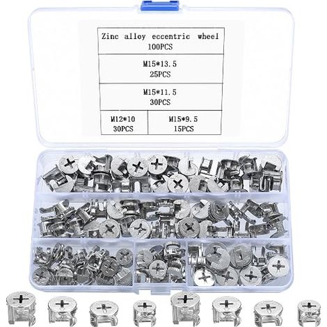 Eccentric Cam Connector  Cam Lock Fittings, Wheel Nuts, Furniture Fasteners, Panel and Cabinet Connections (1/5)