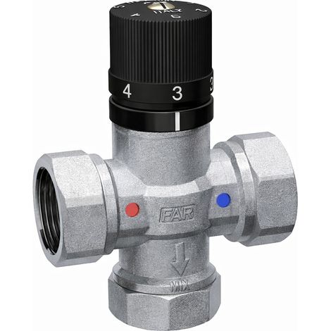 Thermostatmischer für Sanitärkeramik Far Rubinetterie 3950  1/2"