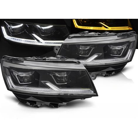 Paire de feux phares VW T6.1 de 2020 a 2024 FULL LED TRU DRL Noir-42044168