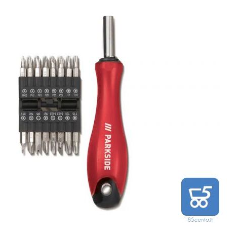 Set Cacciavite di Precisione PARKSIDE 16 Punte 28 mm 1 impugnatura