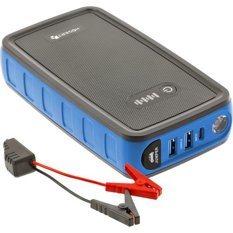 Högert Technik - Dispositivo de Arranque de 400 A  Arrancador de batería para Coche  Corriente de Arranque: 400 A, Corriente máxima: 800 A