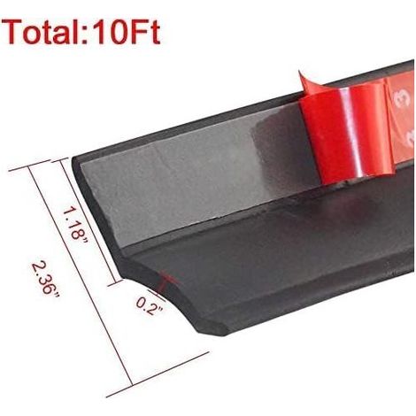 Joint de Porte de Garage Universel, Bande D'étanchéité en Caoutchouc pour Porte de Garage, Joint Porte Garage pour la Partie Inférieure de la Porte de Garage por (30 cm) (1/5)