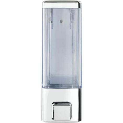 Desinfektionsmittel- und Seifenspender, hygienischer Wandspender, 350 ml, silber (1/4)