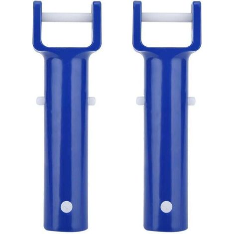 2pcs poignée de tête en V, piscine bleue pince en forme de V brosse tête poignée accessoires de piscine de remplacement (1/4)
