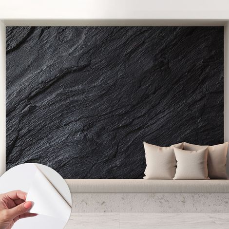 Papier peint adhésif avec colle pour décoration moderne de salon chambre à coucher cuisine et bureau Facile Structure en pierre 208x146 cm (1/5)