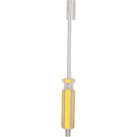 F-head extractor screwdriver, yellow handle, ergonomic and robust removal tool (1/5)