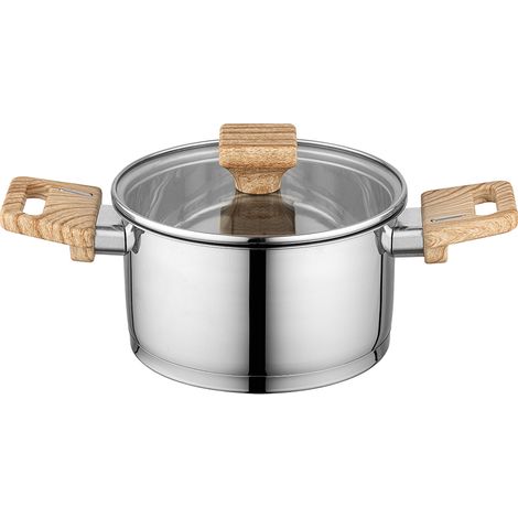 Topfaufsatz aus Edelstahl, 18 cm, 2,5 l, z. B. Z/P