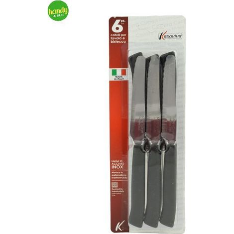 Set 6 Coltelli Nero Kasaviva