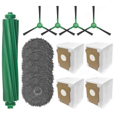 Accessoires et pièces détachées pour iRobot Roomba Plus 405/505 : brosse principale, chiffon de nettoyage et sac à poussière (1/5)