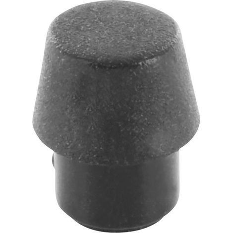 Gerätefuß rund, schraubbar Schwarz (Ø x H) 9 mm x 10 mm 1 St.
