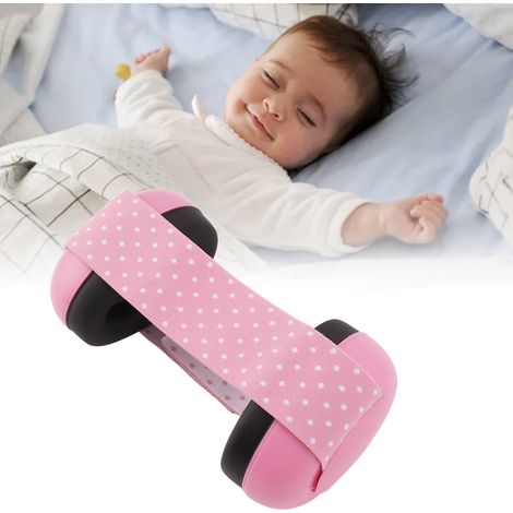 Cache-oreilles antibruit pour bébé avec élastique, convient aux bébés de moins de 2 mois (rose) (1/5)