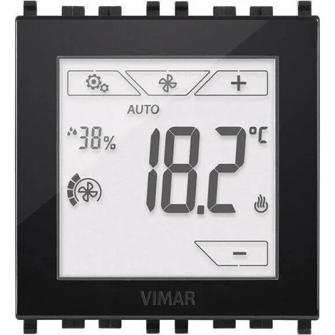 VIMAR 02951 - Termostato touch domotico 2M nero