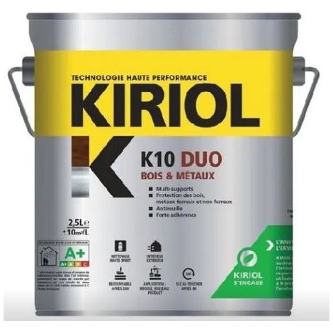 Vernice antiruggine K10 Duo COMUS Nero Opaco 2,5L - A005359