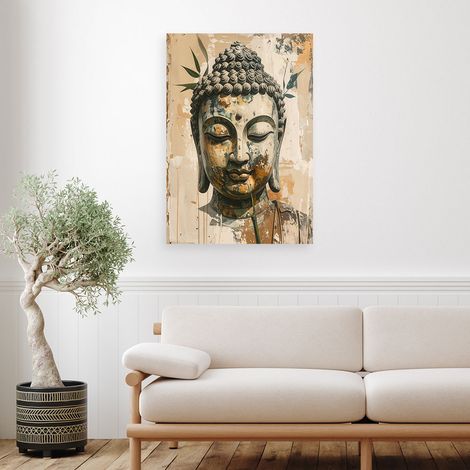 Wandbild Buddha Zen Spa Oriental Bambus 40x60 (1/4)