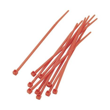 ASSORTIMENT DE SERRE-CÂBLES 100 MM X 2.20 MM ROUGE TRU COMPONENTS TC-PBR-100-4RD203 1592780 CRANTAGE INTÉRIEUR 100 PC(S) (1/2)