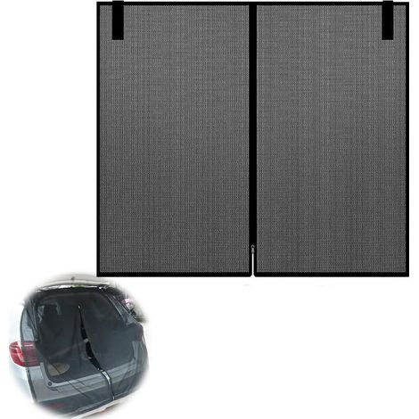 148x144cm Moustiquaire pour Hayon de Voiture, Moustiquaire de Voiture, pour Camping Cars, Caravanes, Ventilation de Fourgonnette et Protection Contre Les Insectes (1/5)