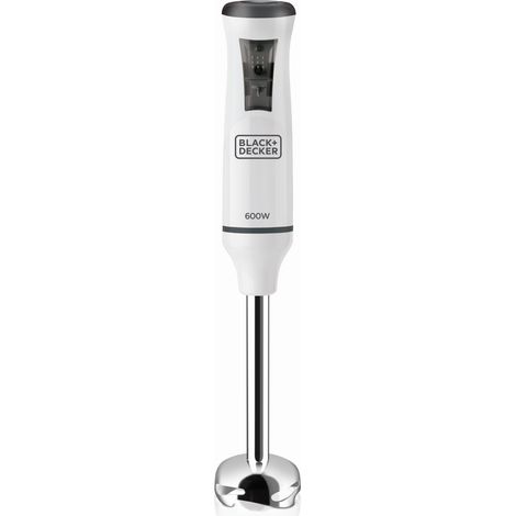 Black Decker Mixeur Plongeant Blanc 600 W 20 Vitesses (1/5)