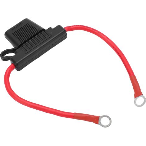Porte-fusible en ligne 8AWG avec fusible à lame 80A, protection étanche des circuits pour véhicules et navires 12-24V (1/5)