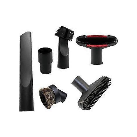 Staubsauger-Zubehörset mit Bürste, Düse und Fugendüse für 1 1/4"- und 1 3/8"-Standardschläuche (6er-Pack)