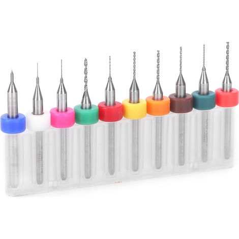 10 Micro-forets en acier tungstène pour PCB, poinçon manuel, perceuse précision 0,1-1mm, lot de 10 pièces (1/5)