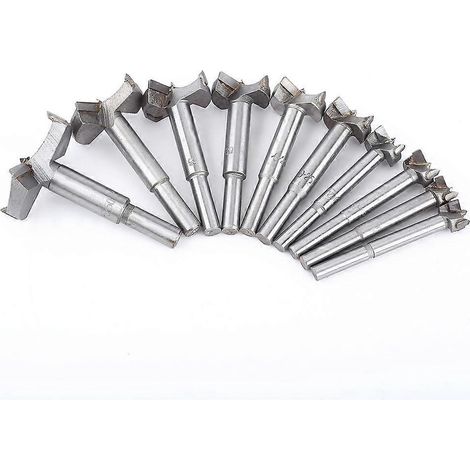 10-teiliges Forstnerbohrer-Set (14–50 mm) für flache Holzbohrungen und Holzbearbeitung