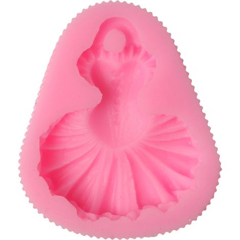 Moule en silicone pour pâtisserie forme robe, pâte à sucre chocolat, biscuit gâteau, décoration alimentaire, ustensile de cuisson au four. (1/5)