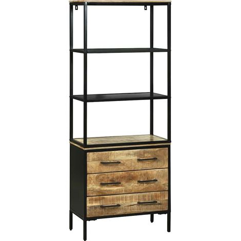 Buffet,Bahut,Haut Armoire Marron 70 x 35 x 180 cm Bois de manguier massif CFW58714 (1/5)