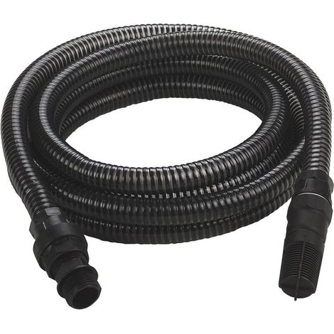 Einhell 7 Meter schwarzer Saugschlauch mit PVC-Anschlüssen (1/4)