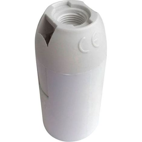 Portalámparas LED V-TAC E14 con terminales de resorte, blanco (1/2)