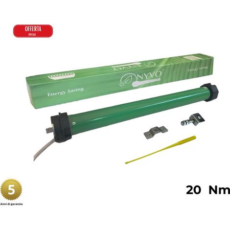 Motore tapparella 40 kg - 20 Nm STAFFA REGOLABILE INCLUSA Motori per tapparelle elettriche Avvolgibili (1/5)