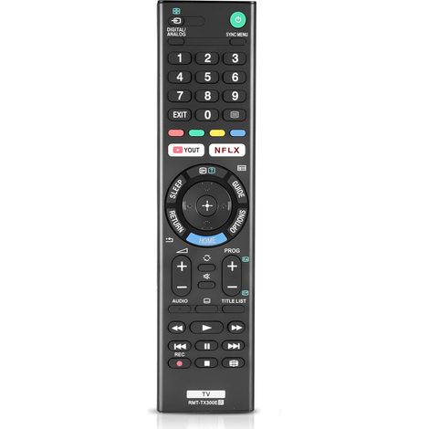 Ersatzfernbedienung für Sony Bravia RMT-TX300E – Kompatibel mit der Sony Bravia TV-Fernbedienung – Einfache Bedienung mit Netflix-/YouTube-Tasten – Plug & Play (1/5)